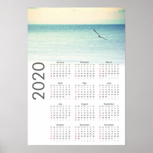 Seagull Calendar 2020 Poster