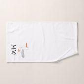 Seagull Design Monogrammed (Serviette à main)