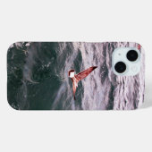 SEAGULL DIE OVER DE WAVELEN VLIEGT Case-Mate iPhone CASE (Achterkant (horizontaal))