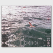 SEAGULL DIE OVER DE ZEE WAVELT CADEAUPAPIER (Vlak)