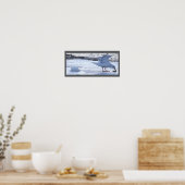 Seagull Eating on Ice Poster (Cuisine)