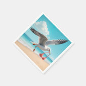 Seagull Flying With a Bikini Top Servet (Hoek)