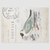 Seagull Franse poststempel Tissuepapier (Voorkant)