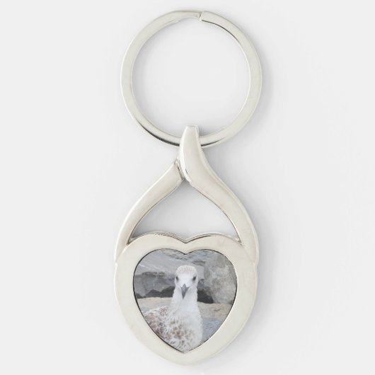 Seagull Heart Keychain (Voorkant)