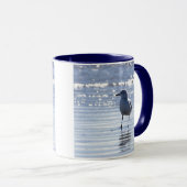 Seagull in Ocean Photo Mug (Devant droit)