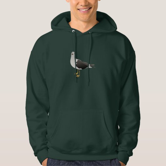Seagull Mannen Hoodie (Voorkant)