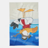 SEAGULL MET PILOT GOGGLAS THEEDOEK (Verticaal)