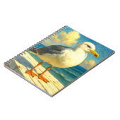 Seagull Notebook | Coastal Beach Bird Art Journal (Côté gauche)