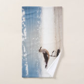 Seagull op Virginia Beach Handdoek (Handdoek)