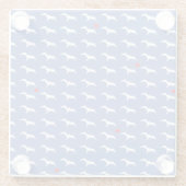 Seagull Pattern Glazen Onderzetter (Achterkant)