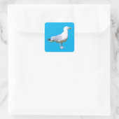 Seagull Permanent Vierkante Sticker (Tas)