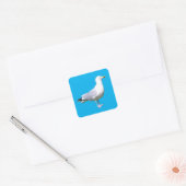 Seagull Permanent Vierkante Sticker (Envelop)