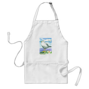 Seagull Sego Lily State Bird of Utah Standaard Schort