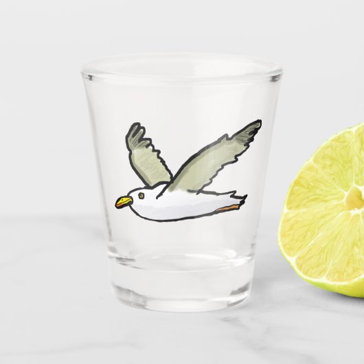 Seagull Shot Glas (Voorkant)