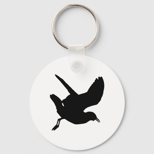 Seagull Silhouette Sleutelhanger (Voorkant)