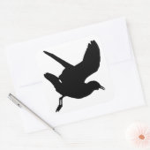 Seagull Silhouette Vierkante Sticker (Envelop)