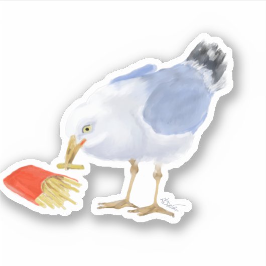 Seagull sticker (Voorkant)