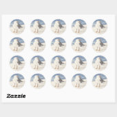 SEAGULL-sticker (rond) Ronde Sticker (Vel)