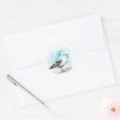 Seagull Studie 1 Ronde Sticker (Envelop)