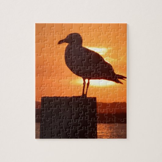 Seagull Sunset Legpuzzel (Verticaal)
