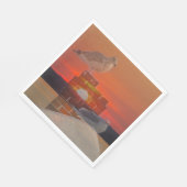 Seagull Sunset Servet (Hoek)