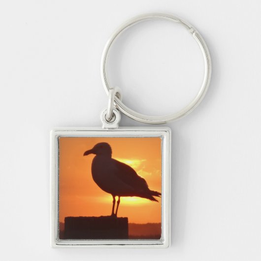Seagull Sunset Sleutelhanger (Voorkant)