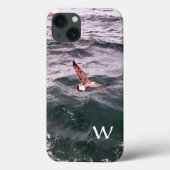 SEAGULL VLIEGT OVER DE WAVEMONOGRAM Case-Mate iPhone CASE (Achterkant)