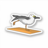 Seagull Yoga Meditation Fitness Sticker (Voorkant)