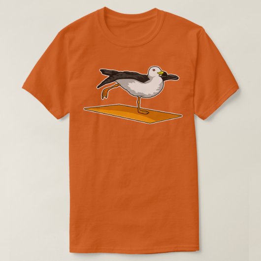 Seagull Yoga Meditation Fitness T-shirt (Design voorkant)
