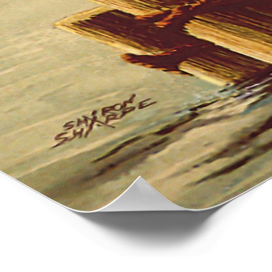 SEAGULLS EN PIJLEN 2 VAN SHARON SHARPE POSTER (Hoek)