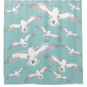 Seagulls Galore Shower Curtain Douchegordijn (Voorkant)