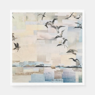 SeaGulls in Flight" Snappapier door Willowcatdesig Servet
