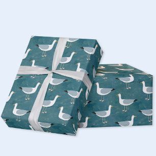 Seagulls Nautical Cadeaupapier