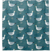 Seagulls Nautical Douchegordijn (Voorkant)