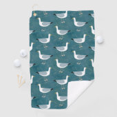 Seagulls Nautical Golfhanddoek (Insitu)