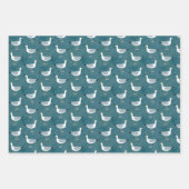 Seagulls Nautical Inpakpapier Vel (Voorkant 3)