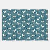 Seagulls Nautical Inpakpapier Vel (Voorkant 2)