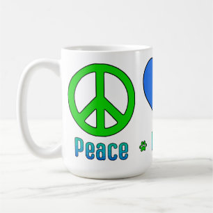 Seahawks Blue Green Peace Love BBG Mug