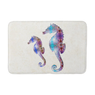 SEAHORSE 1 DUO BABY BLUE EN PINK MOSAIC BADMAT