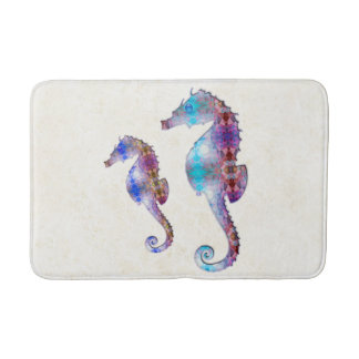 SEAHORSE 1 DUO BABY BLUE EN PINK MOSAIC BADMAT