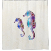 SEAHORSE 1 DUO BABY BLUE EN PINK MOSAIC DOUCHEGORDIJN (Voorkant)