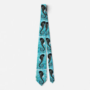 Seahorse Aboriginal Art Stropdas