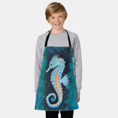 Seahorse apron for child schort (Gedragen)