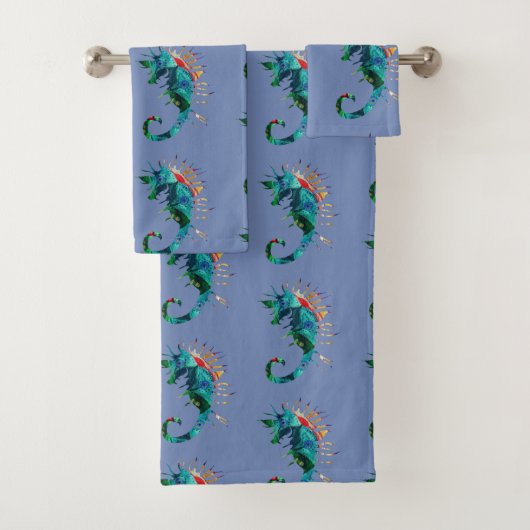Seahorse Art Badkamer Handdoek Set (Insitu)