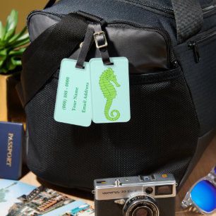 Seahorse Bagagelabel