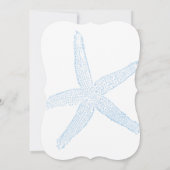 Seahorse Beach Baby Invitation (garçon) (Dos)