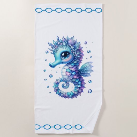 Seahorse Beach Towel Strandlaken (Voorkant)