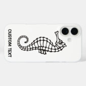 Seahorse Black Case-Mate iPhone Case (Achterkant (horizontaal))