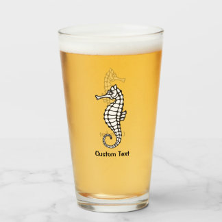 Seahorse Black Glas