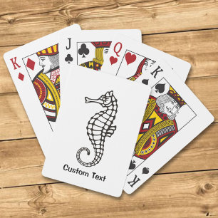 Seahorse Black Pokerkaarten